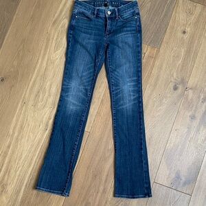Women's Blue Jeans- WHBM everyday soft boot cut sz00
